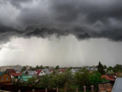 В ближайшие часы в Тамбовской области ожидается гроза