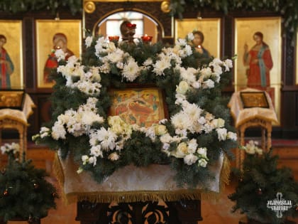 Божественная литургия в Неделю 30-ю по Пятидесятнице, по Рождестве Христовом в рабочем поселке Мучкапский