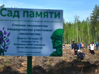 В преддверии Дня Победы был дан старт патриотической акции «Сад Памяти»