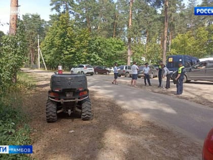 В Тамбовском округе поймали ребенка, управлявшего квадроциклом