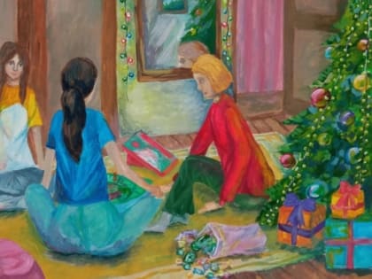 Юные художники нарисовали семью и победили в конкурсе