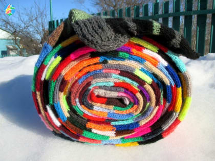 11-метровый чулок из Рассказова радует жителей Иванова