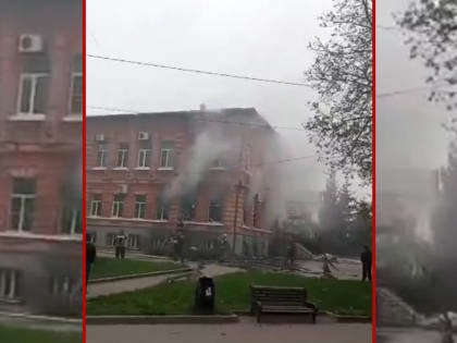 В административном здании МичГАУ произошёл пожар