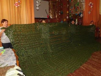 В Староюрьевском округе появилась новая точка по плетению маскировочных сетей