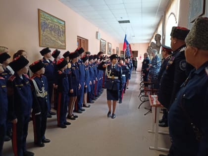 Заведующий отделом Тамбовской епархии по взаимодействию с казачеством совершил великое освящение воды в казачьей кадетской школе-интернате