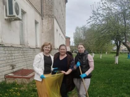 Жердевские медики участвуют в экологическом субботнике