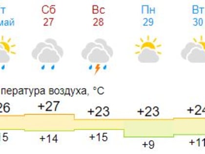 Навстречу лету: погода в выходные в Тамбовской области