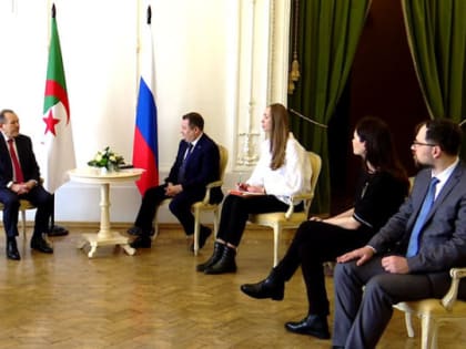 Максим Егоров встретился с Послом Алжира в России Смаилом Бенамарой