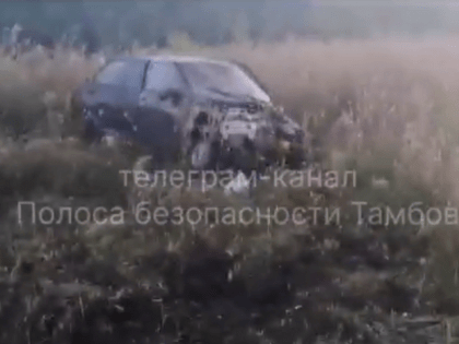 Под Тамбовом водитель "десятки" уснул за рулём и перевернулся в кювет