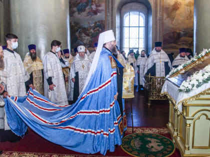 Рождественское поздравление в Спасо-Преображенском кафедральном соборе города Тамбова