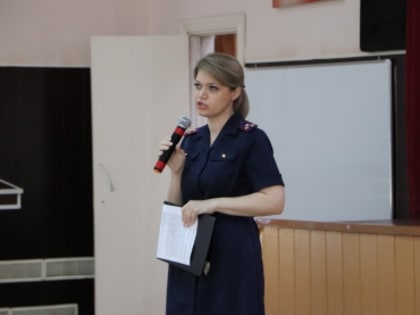 Представители следственного управления СК России, ГУ МЧС России и Госавтоинспекции по Тамбовской области провели урок безопасности в кадетском корпусе имени Л.С. Дёмина