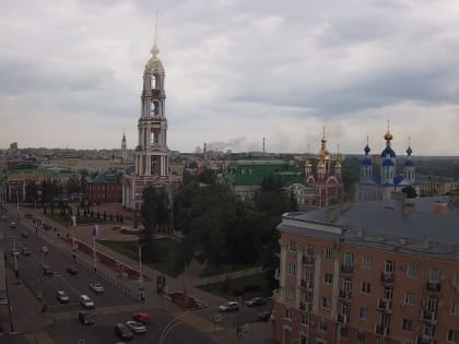 В центре Тамбова горит нежилое строение