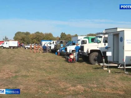 В Тамбовской области провели учения по ликвидации очага АЧС
