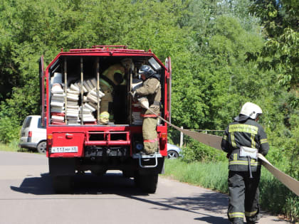 Пожарно-тактические учения в селе Тулиновка