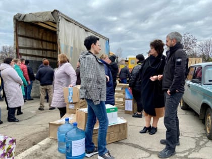 Тамбовская делегация вернулась из гуманитарной поездки на подшефную территорию Новоайдарского района ЛНР