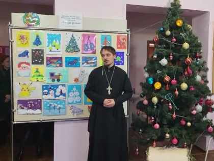 Священник Уваровской епархии посетил новогодний праздник в ТОГБУ «Планета любви»