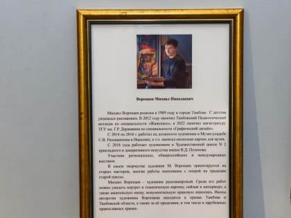 В Тамбове открылась выставка Михаила Воропаева "Причины рисовать"