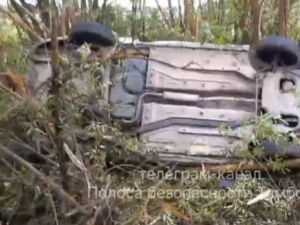 На дороге «Тамбов-Пенза» Lada Granta съехала в кювет