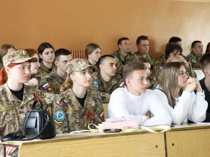 Студентам технического университета вручили удостоверения народного дружинника "Легион"