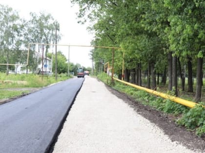 В Уварове отремонтировали дорогу на улице Парковой