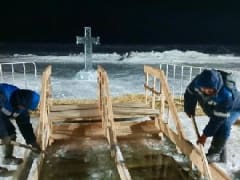 ПОЗДРАВЛЕНИЕ МЭРИИ ГОРОДА КЫЗЫЛА С КРЕЩЕНИЕМ ГОСПОДНИМ