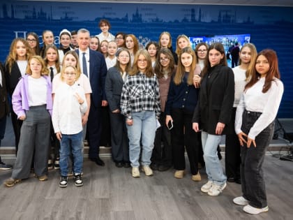 Пресс-конференция для юных журналистов в Москве