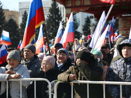 ТувГУ присоединился к празднованию девятой годовщины воссоединения Крыма с Россией