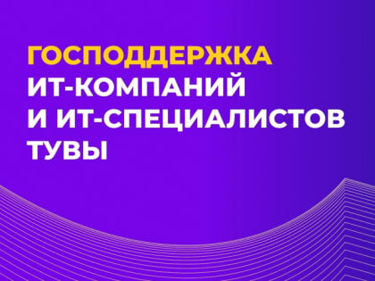 Какие меры государственной поддержки могут получить ИТ-компании и ИТ-специалисты Тувы?