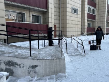 Профилактические мероприятия Службы ГЖИ и СН РТ по очистке от снега и наледи придомовых территорий МКД продолжаются.