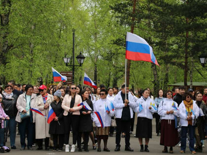 В столице Тувы прошел митинг в поддержку участников специальной военной операции