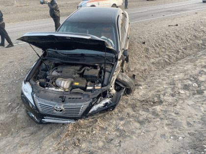 В Туве школьный автобус с детьми попал в ДТП