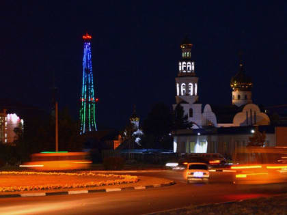 Подсветку на телебашне в Кызыле можно заказать к семейному празднику