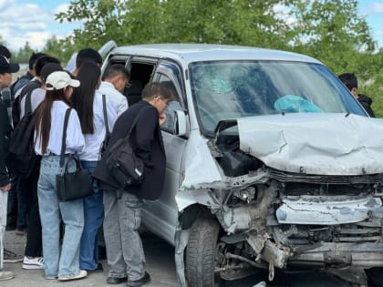 Молодым жителям Тувы показали последствия страшных ДТП из-за несоблюдения правил вождения