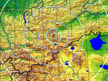 В Туве произошло землетрясение силой 5,5 баллов