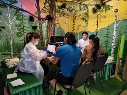 Выездное обследование сотрудников Тувинского театра кукол