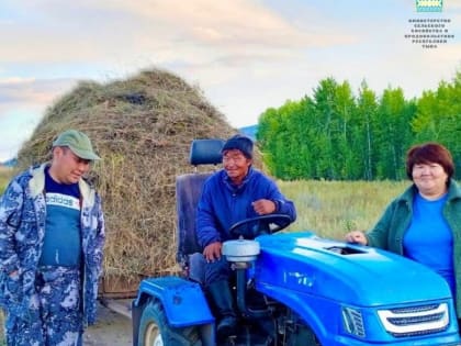 Несколько районов Тувы перевыполнили план по заготовке кормов