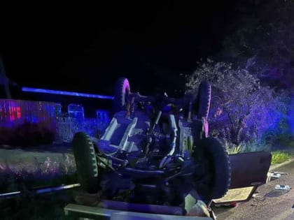 В Туве подростки перевернулись на угнанной ими машине