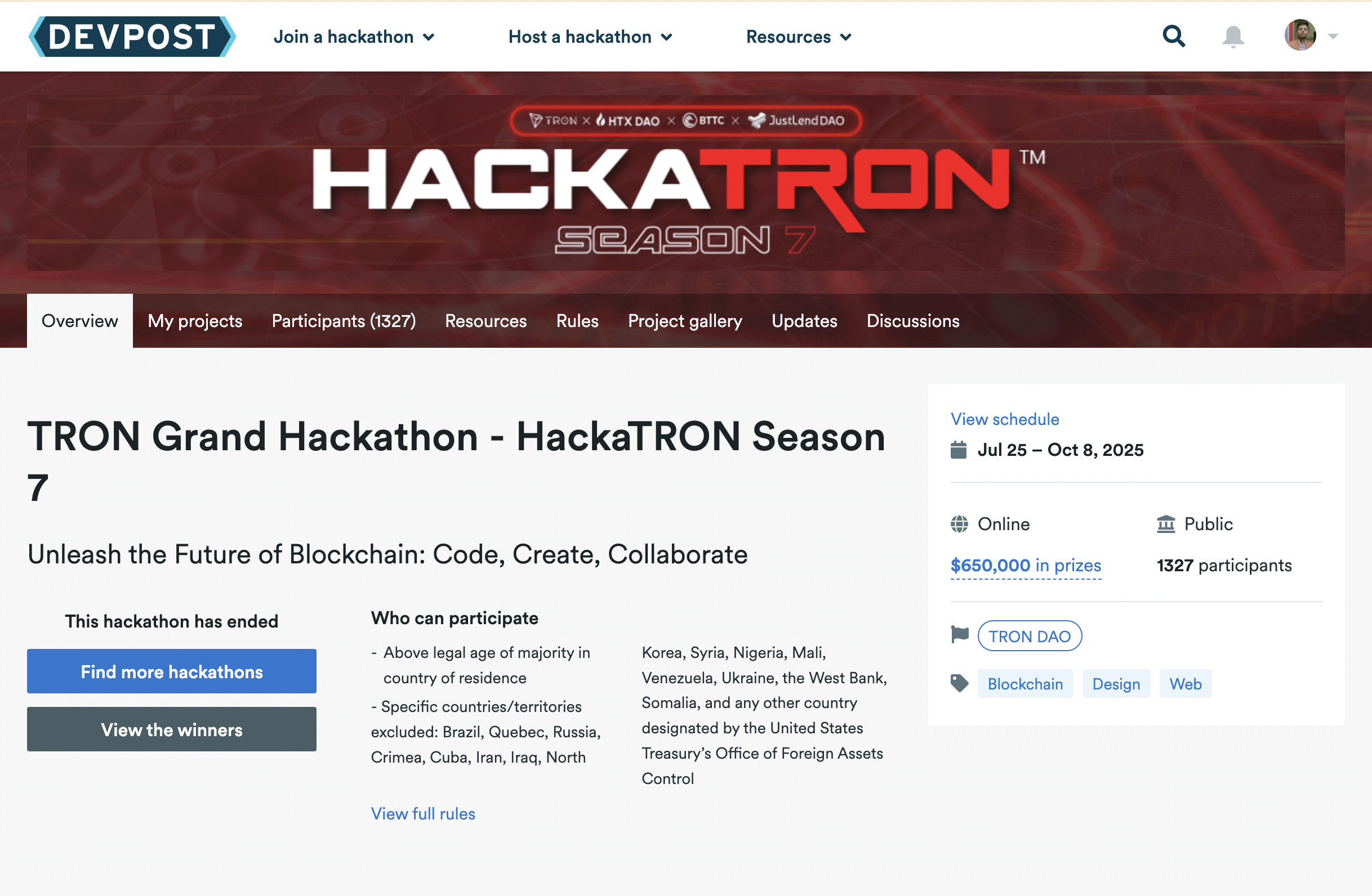 TRON HackaTron Season 7 screenshot 1