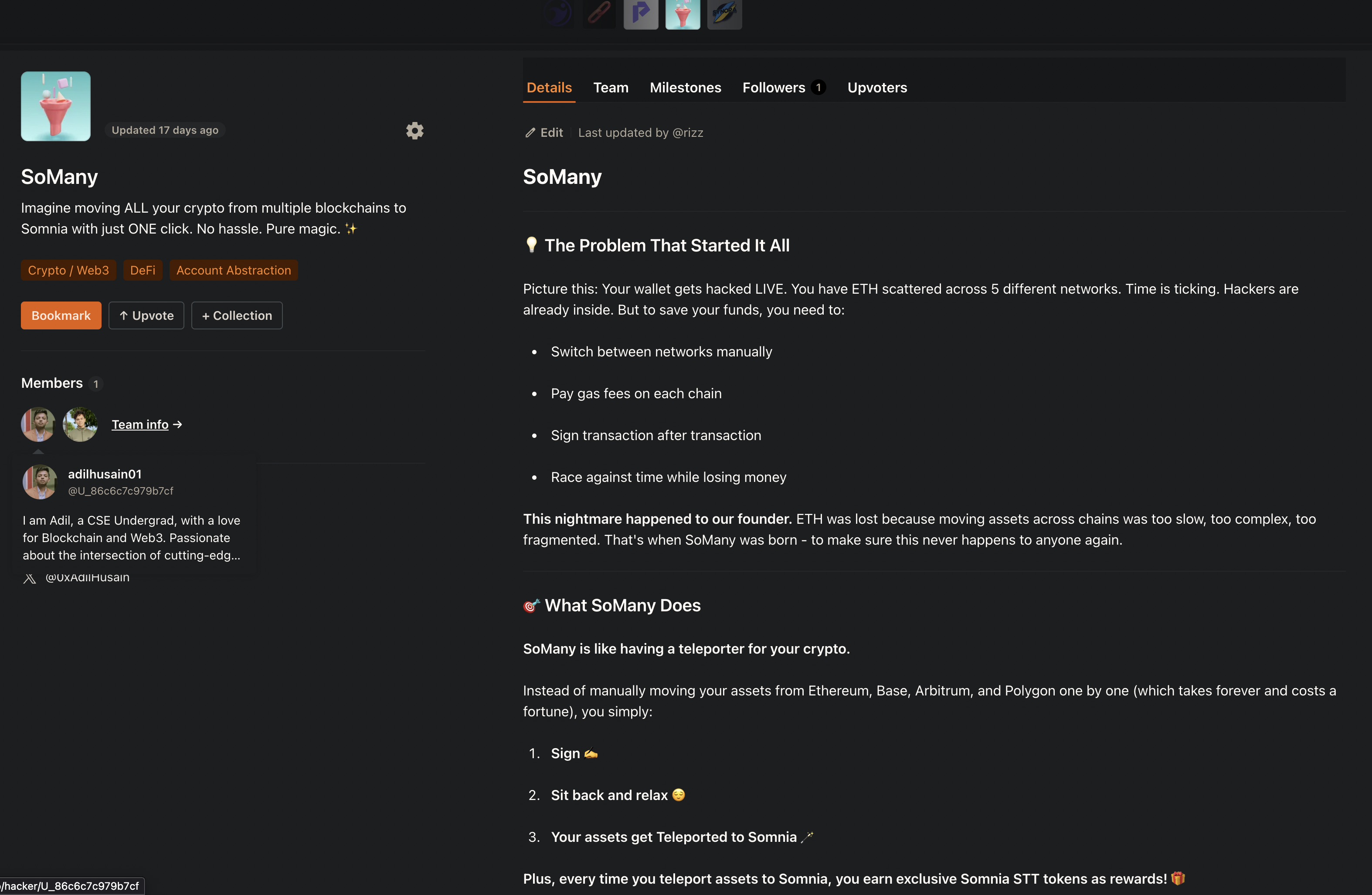 Somnia DeFi Mini Hackathon screenshot 3