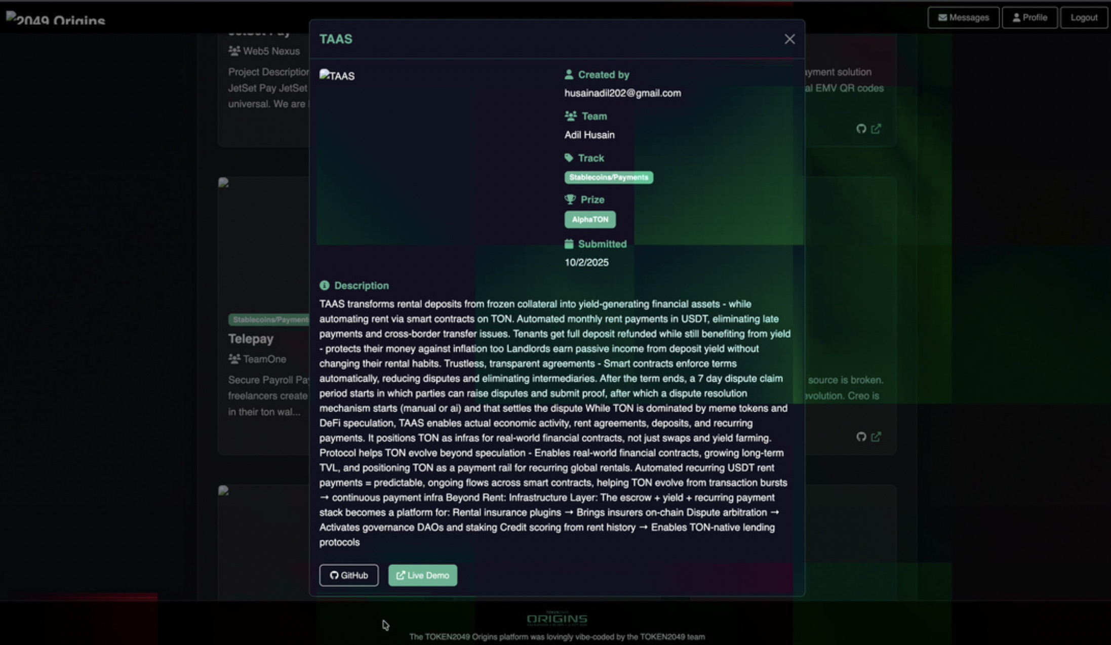 TOKEN2049 Origins Singapore screenshot 3