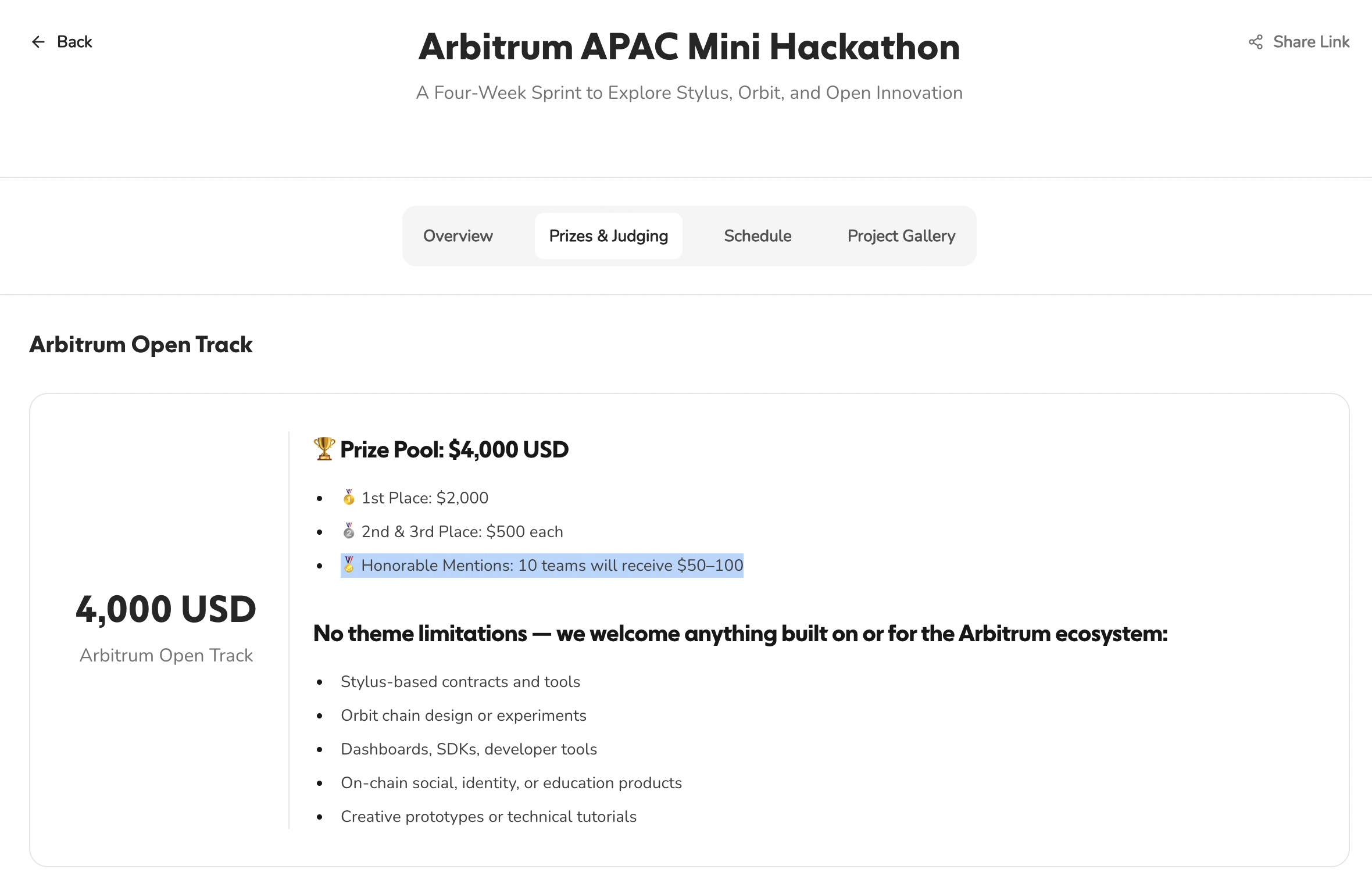 Arbitrum APAC Mini Hackathon screenshot 2