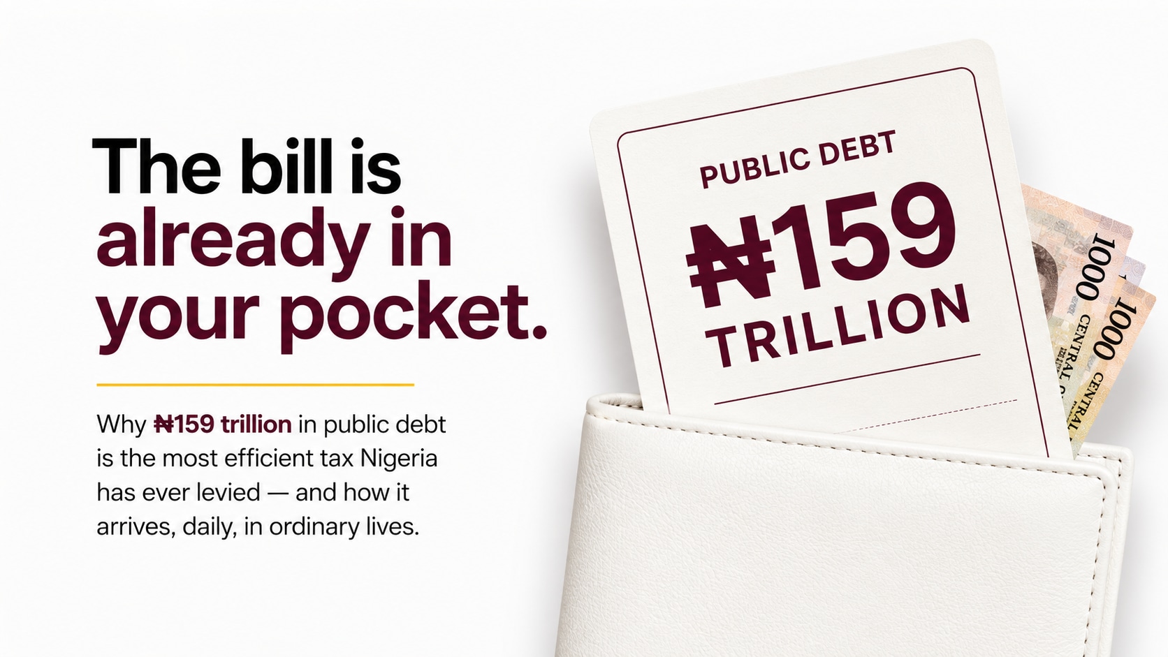 The bill is already in your pocket