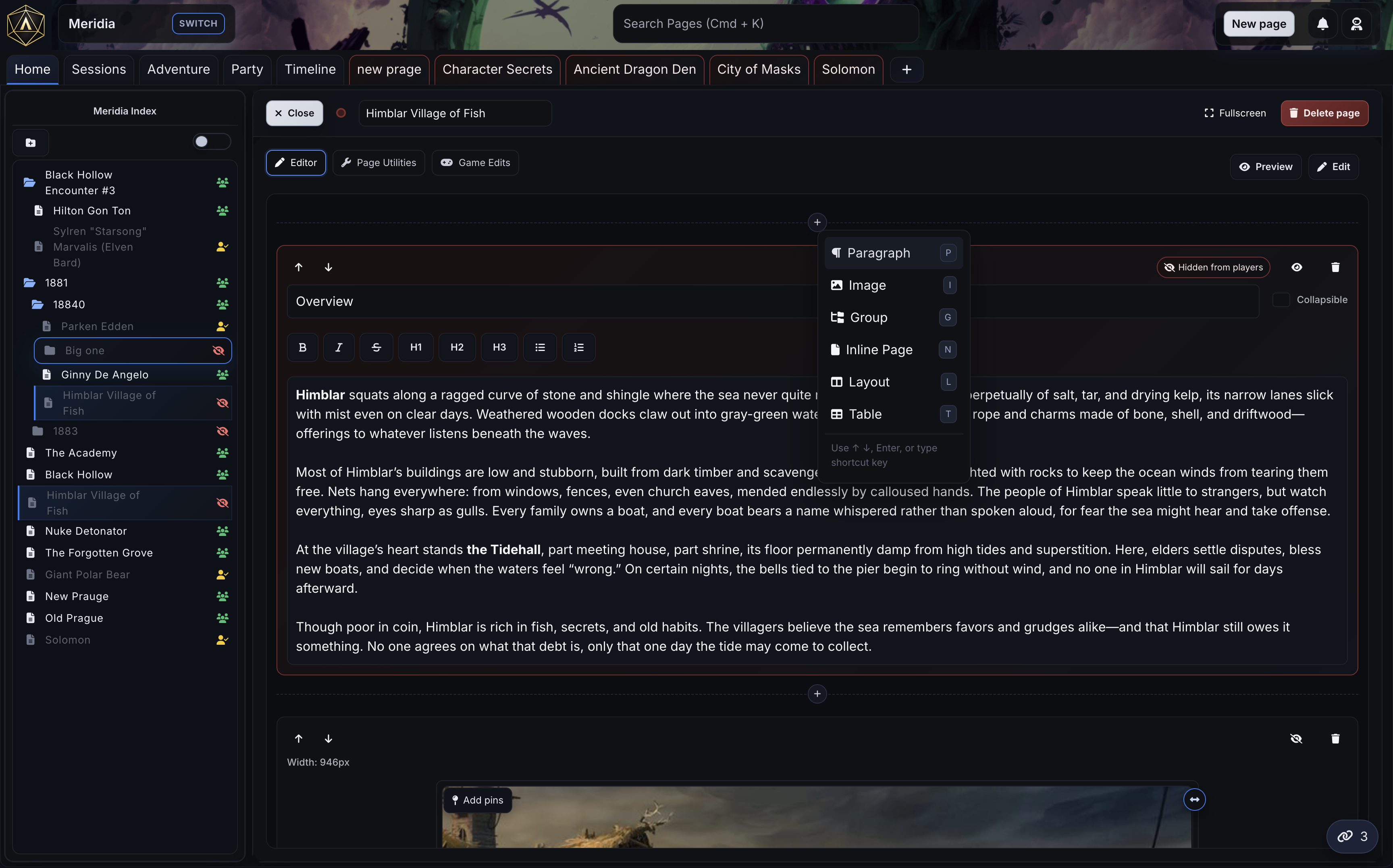 AdventurePlane editor