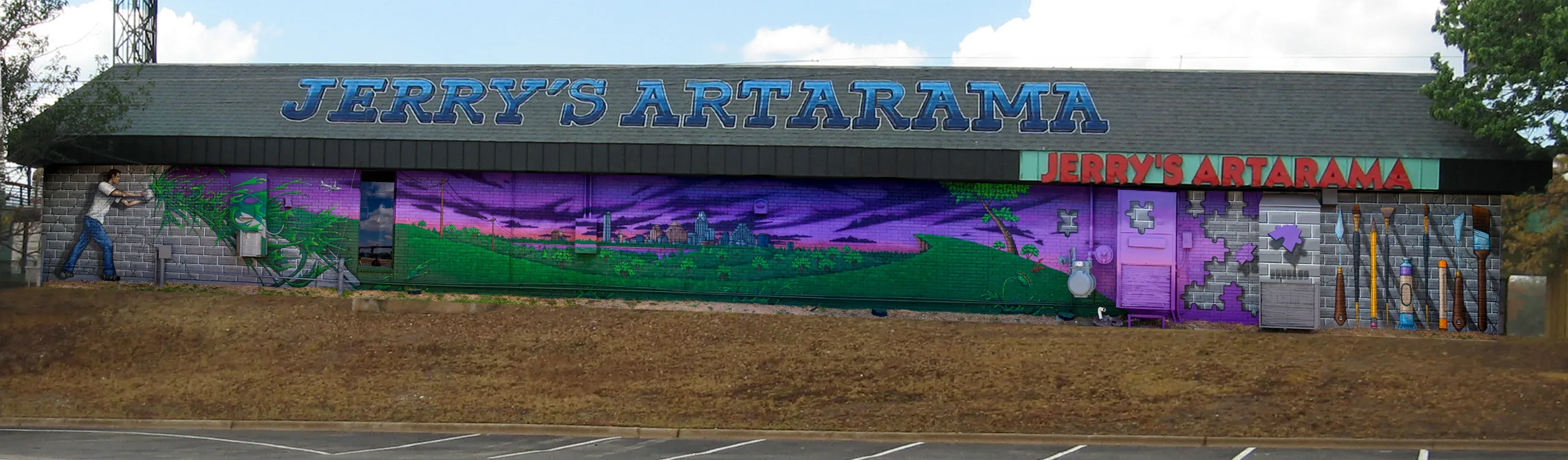 Jerry's Artarama Mural - Painting Process — Final
