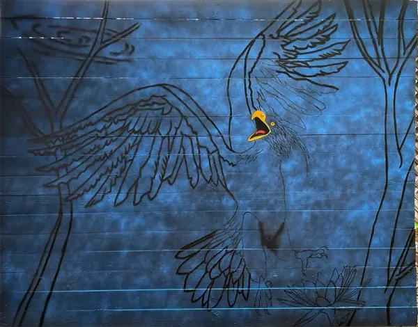 Phoenix Mural - Painting Process