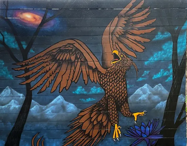 Phoenix Mural - Painting Process