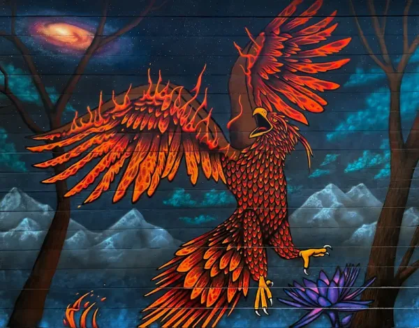 Phoenix Mural - Painting Process — Final