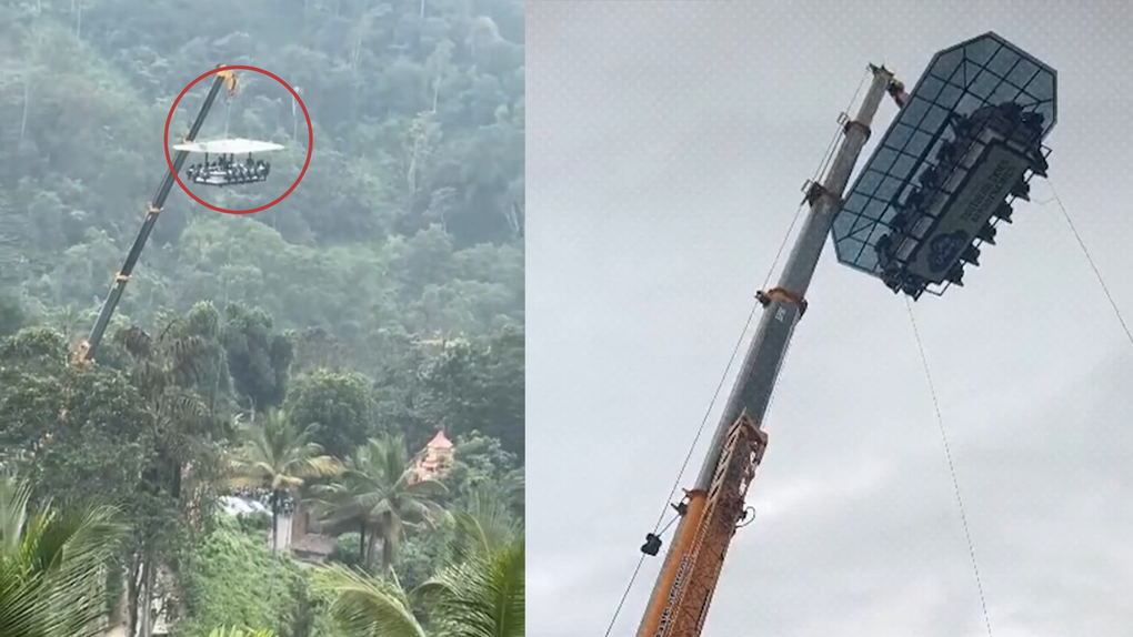 Ấn Độ: Bữa tối trên cao gặp sự cố, 5 người bị treo lơ lửng suốt 2 tiếng - 1