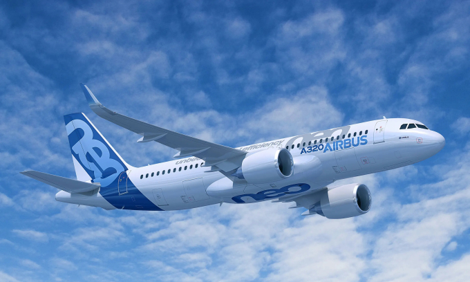 Mẫu máy bay A320neo. Ảnh: Airbus