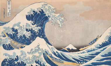 Tranh ngọn sóng của danh họa Nhật đạt 21,7 triệu HKD